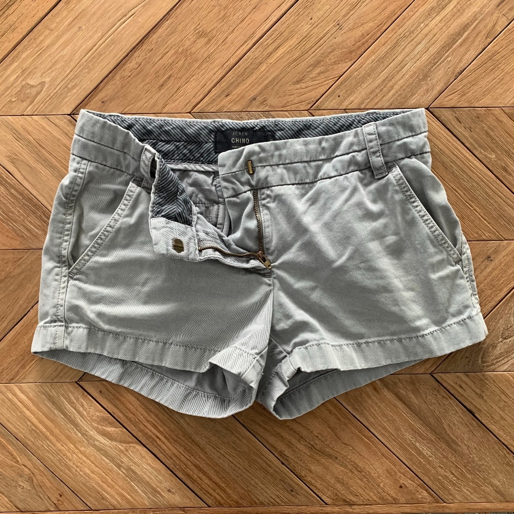 J. Crew Gray Chino Shorts
